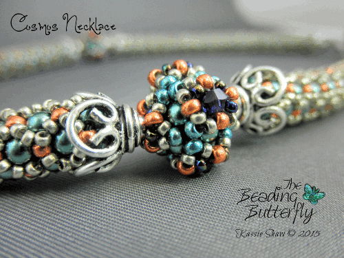 Cosmos Beaded Bead Necklace Tutorial - Click Image to Close