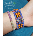 Butterfly Bracelet Odd Count Peyote Pattern