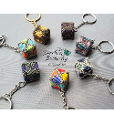 Cube Keychain Tutorial - 3D Peyote Set of Four