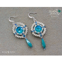 Flamenco Earrings Tutorial - Cushion Square Bezel Pattern