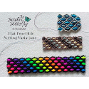 Flat Two-Hole Netted Bracelet Tutorial - Filled Bead Netting