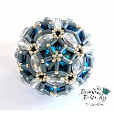 Moon Blossom Orb Kit Refill - Bermuda Blue and Crystal Colorway