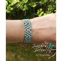 Peaks Bracelet - Even Count Peyote Pattern