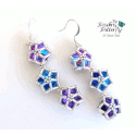 Rivoli Blossom Earring Tutorial - Intermediate FRAW/DRAW Pattern