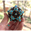 Squarangle Star Ornament Pattern-Intermediate 3D Peyote Tutorial