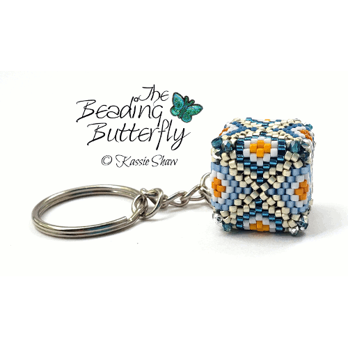 Cube Keychain Tutorial - 3D Flower Patch - Click Image to Close