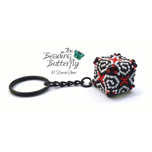 Cube Keychain Tutorial - 3D Swirl - Click Image to Close