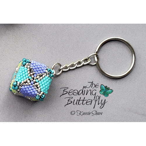 Cube Keychain Kit Refill - Opaque Teal - Click Image to Close