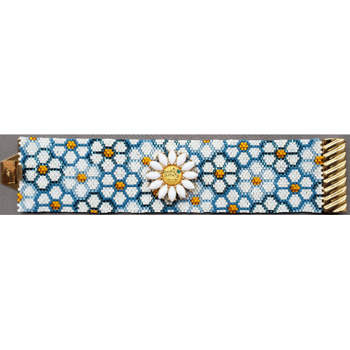 Daisy Patch Bracelet Pattern - Odd or Even Count Peyote - $7.50 : The ...