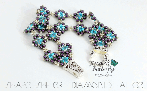 Shape Shifter - Diamond Lattice Variation - Bracelet Tutorial - Click Image to Close