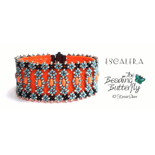 Escalera Cuff Kit Refill - Orange and Teal Colorway - Click Image to Close