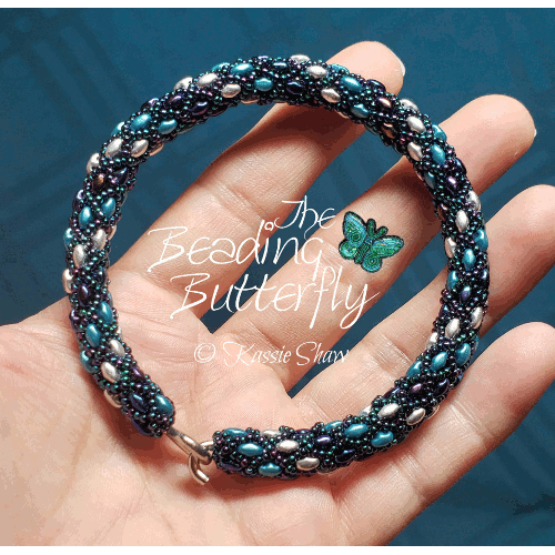 Two Hole Beaded Headband - Made to Order - Click Image to Close