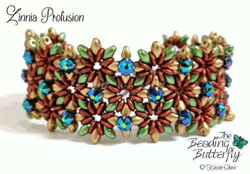 Zinnia Profusion Bracelet Cuff Kit Refill - Copper - No Pattern - Click Image to Close