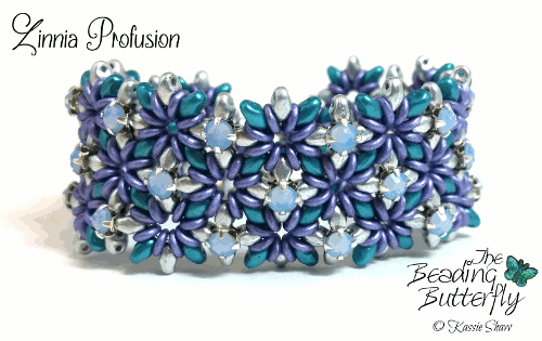 Zinnia Profusion Bracelet Cuff Kit Refill - Ice - No Pattern - Click Image to Close