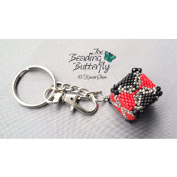 Cube Keychain Kit Refill - Black and Red