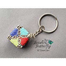 Cube Keychain Kit Refill - Rainbow - $9.00 : The Beading Butterfly, Beaded  Art and Jewelry by Kassie